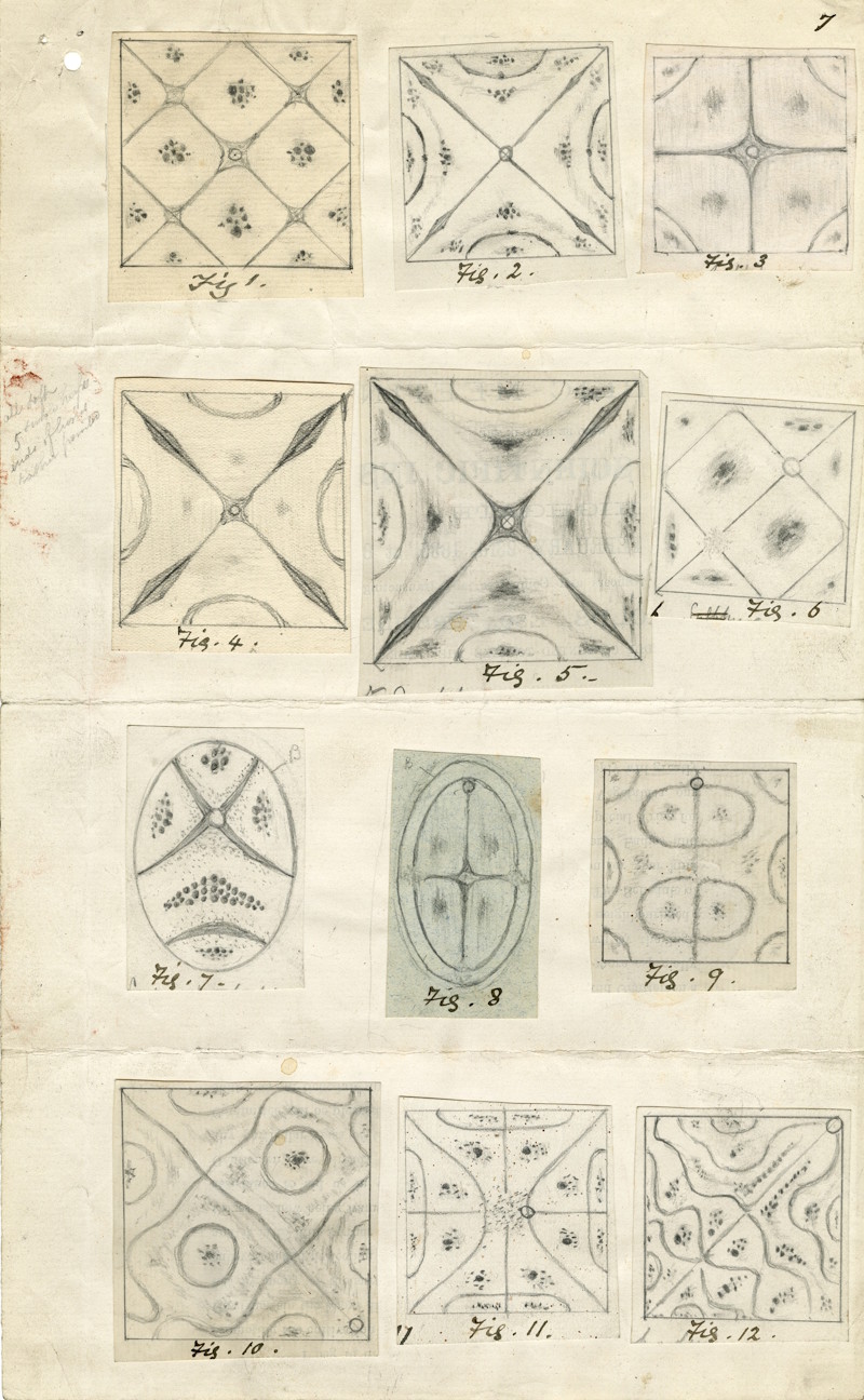 Chladni figures by Mary Tomlinson, 1885